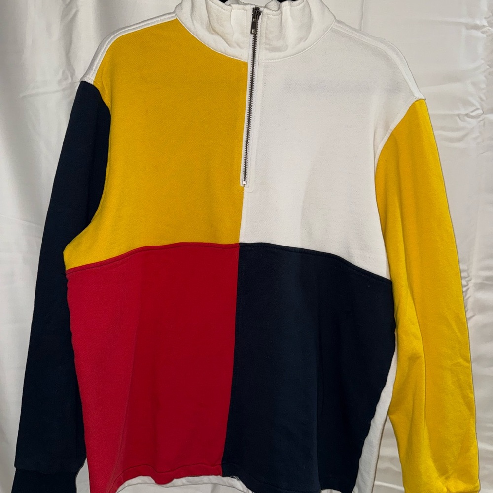 PacSun Yellow and Cream Sweatshirt
